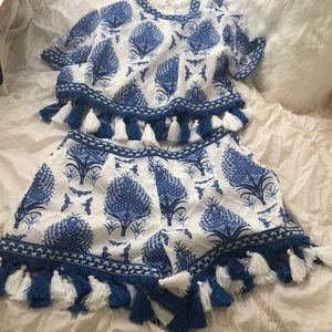 Cropped top & short set